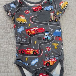 Kids Racing Cars Gray One Piece